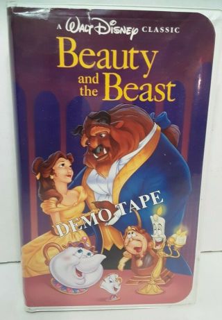 92 Rare Demo - Tape Walt Disney Black Diamond Classic Beauty The Beast Vhs