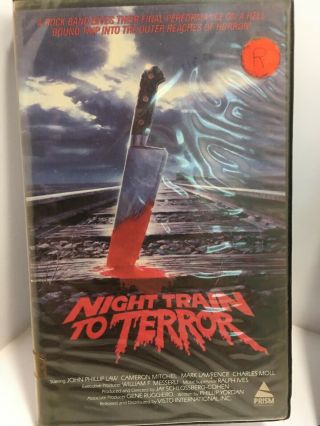 Night Train to Terror - rare big box Prism horror gore cult vhs 3