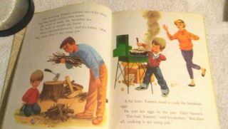 Rare Vintage Little Golden Book Tommy ' s Camping Adventure (C) Edition 1972 5