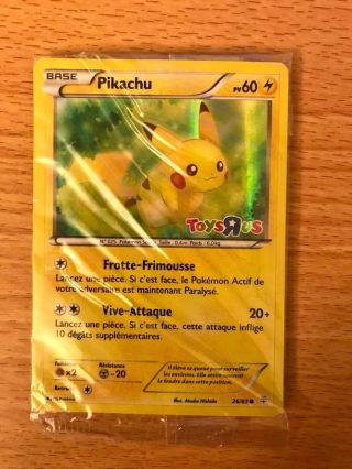 Pokémon Card Rare Pikachu 26/83 French Canadian Card Toysrus