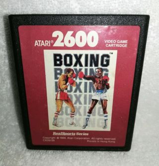 Vintage Rare Atari 2600 Boxing Real Sports Video Game Cartridge