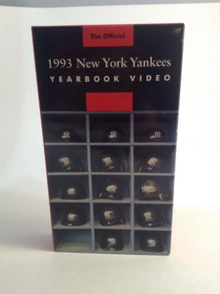 The Official York Yankees Video Year Book 1993 Rare Vhs