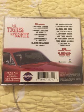 Los Tigres Del Norte - La Banda Del Carro Rojo - RARE CD & DVD 2
