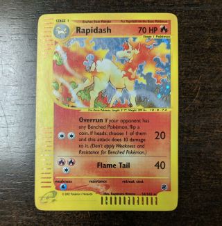 Holo Rare Rapidash - Expedition 26/165 Mp Pokemon