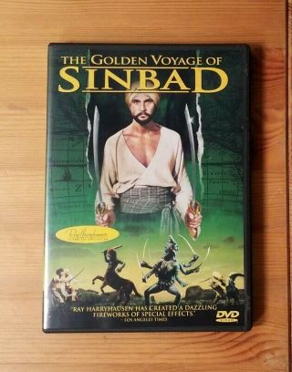 The Golden Voyage Of Sinbad (dvd,  2000) Rare And Oop Vg