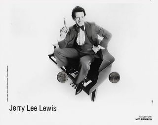 Jerry Lee Lewis 8x10 Rare Publicity Press Kit Photo