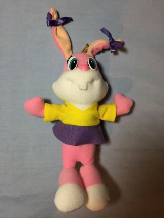 Tiny Toons Babs Bunny Plush Stuffed Toy Warner Bros Rare 1990 