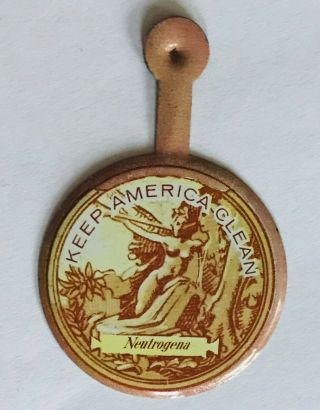 Keep America Neutrogena Antique Advertising Badge Pin Rare Vintage (a11)