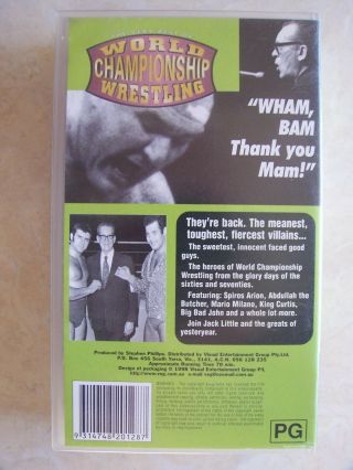 1998 Australian World Championship Wrestling VHS Tape Volume Two RARE Jacko WCW 2