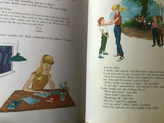 Rare Vintage Barbie Mattel Book Adventures At camp the babysitter 2 books 1964 3