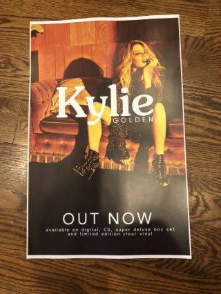 Kylie Minogue Rare Golden Us Promo Poster 11x17