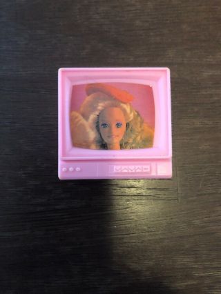 Barbie Tv Pink 1989 Rare Htf