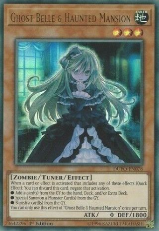 Ghost Belle 26 Haunted Mansion (dupo - En078) - Nm Ultra Rare First Ed.  Yugioh