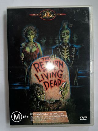 RETURN OF THE LIVING DEAD rare AU DVD cult 80s zombie horror punk comedy classic 2