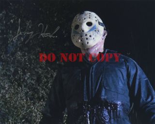 Johnny Hock Friday The 13th Part 5 Signed 8x10 Photo Jason Vorhees Rare Reprin