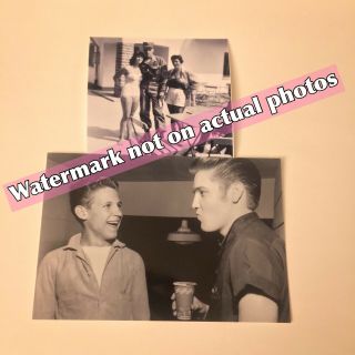2 Rare Elvis Photos - One Taken In The Army& The 4x6 With A Fan.  Wow Shots