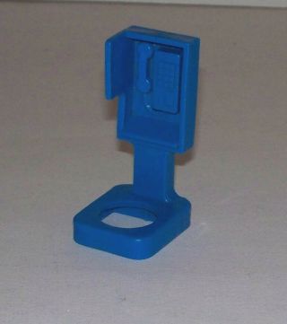 Vintage Rare Blue Pay Phone For 2580 Little People Little Mart Fisher Price