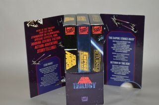 Rare Vintage Star Wars Trilogy Theatrical Vhs Tapes Cbs Fox Box Set