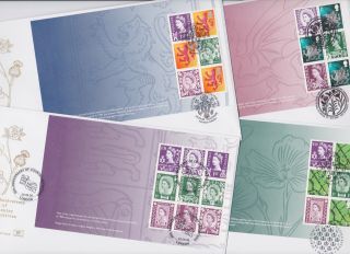 Gb Stamps First Day Cover 2008 Regionals Prestige Book No Stitches Panes Rare