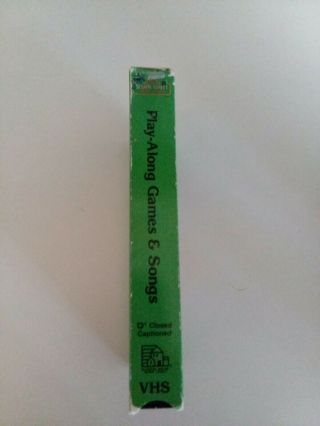 Sesame Street Play Along Games And Songs Vhs,  Rare 4