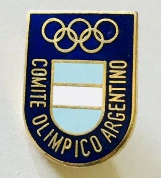 Comite Olympico Argentino Argentina Olympic Games Committee Pin Badge Rare (e10)