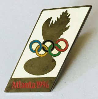 Atlanta 1996 Olympic Games Flame Cauldron Pin Badge Rare (e11)
