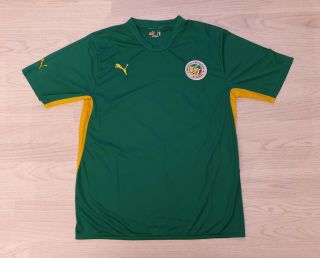 Senegal Puma Football Federation Shirt Jersey Kit - Youth Xxxl Green Rare