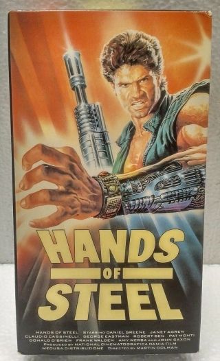 Hands Of Steel Movie By Lightning Video W/ Daniel Greene On Vhs Tape Rare