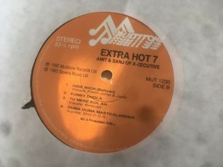 Extra Hot 7 X - Zecutive Remixes 1992 Premi Dcs Bhangra Record Mut 1230 Rare