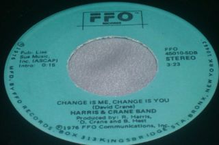 Rare Rock 45 Harris & Crane Band On Ffo Sweet Silent