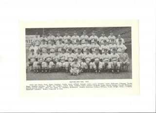 Red Sox 1950 Team Picture Ted Williams Dom Dimaggio George Susce Joe Dobson Rare