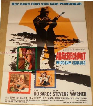 Sam Peckinpah - Jason Robards - Ballad Of Cable Hogue Rare German Orig Poster