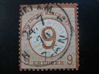 Deutsches Reich Mi.  30 Rare Brustschild Shield Stamp Cv $720.  00