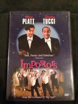 The Impostors Rare Comedy Dvd Steve Buscemi Stanley Tucci Lili Taylor 1998