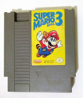 Mario Bros.  3 (nintendo Nes,  1990) Game Only Very Rare