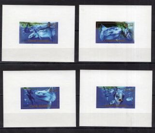 Rare - Cook Island - Marine Fauna Deluxes Stamps Imperf.  Mnh - M102