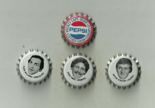 Us/canada Pepsico 1980/81super Error 3 Caps Print On Caps Not Inside Rare