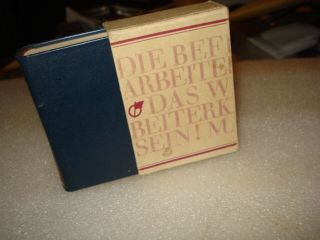 Rare Vintage Mini Pocket Book Marx/engels " Worte " Germany
