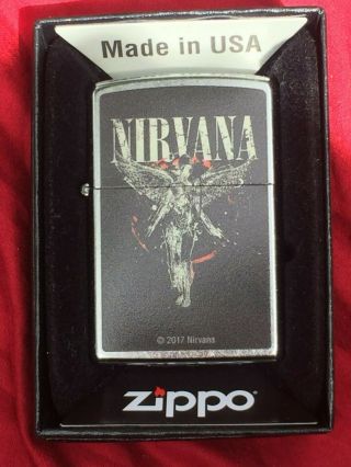Nirvana In Utero Zippo Lighter - Brand Kurt Cobain Rare