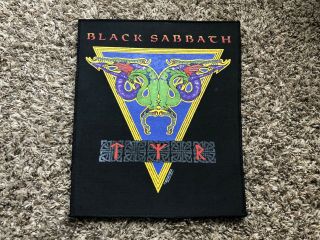 Vintage Black Sabbath Tyr Backpatch 1990 Rare Brockum