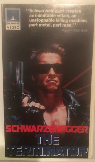 Terminator (vhs,  1984) Rare Thorn Emi Release Action Horror Schwarzeneg