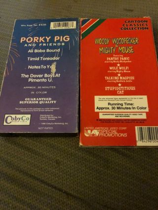 Woody Woodpecker & Mighty Mouse And Friends Volume 7 VHS RARE OOP Porky Pig 2