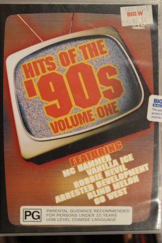 Hits Of The 90s - Volume One Rare Deleted Dvd Music Videos Mc Hammer Vanilla Ice