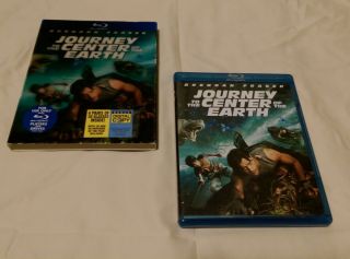 Journey To The Center Of The Earth (2 - Disc Blu - Ray/dvd,  2009),  Rare 3d Slipcover