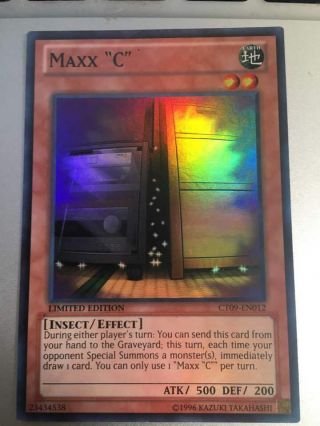 Yu - Gi - Oh Maxx " C " Ct09 - En012 Rare Limited Edition Near