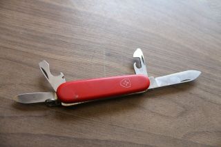 Rare Victoria Swissair Swiss Army Victorinox Tourist Pocket Knife Multi Tool