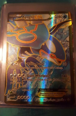 Kyogre Ex Full Art Rare Pokemon Card