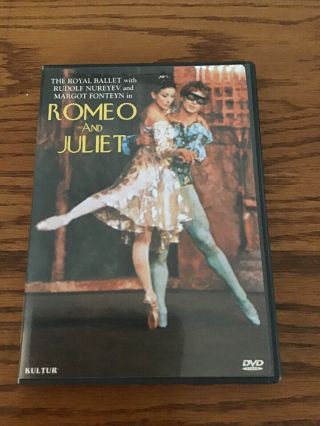 Romeo And Juliet (1966) Dvd Oop Rare (kultur,  1999) Fonteyn Nureyev Ballet