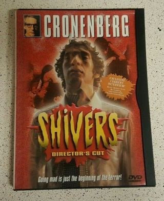 Shivers (dvd) Rare Oop Horror Image Edition Snap Case.  David Cronenberg R1 Us