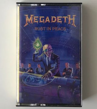 Megadeth Cassette Rust In Peace Album Lp Tape Rare 80s Heavy Metal